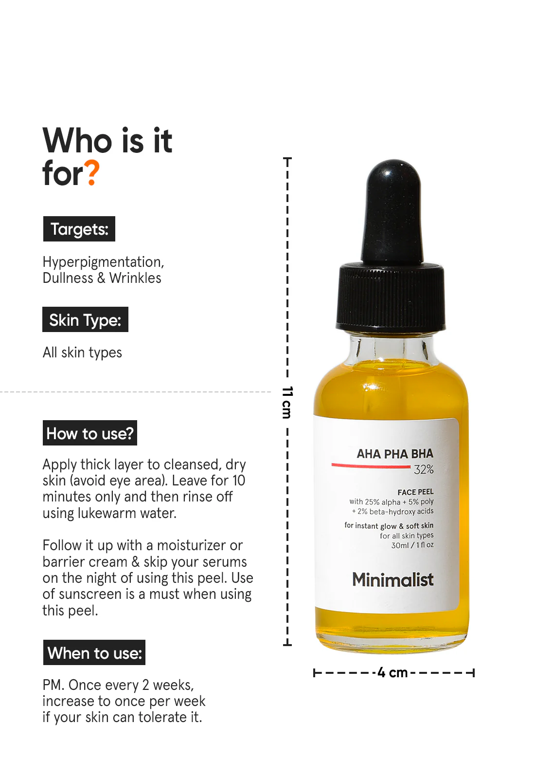 AHA PHA BHA 32% Face Peel - Image 3