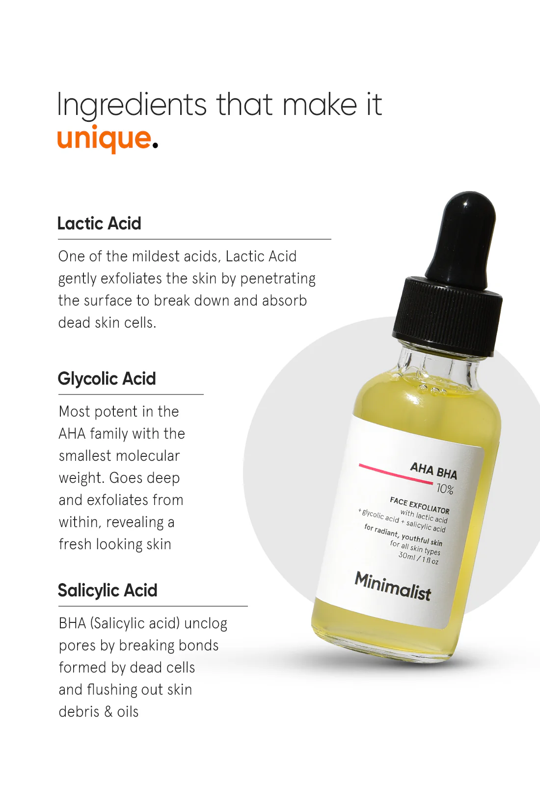 AHA BHA 10% Face Exfoliator - Image 4