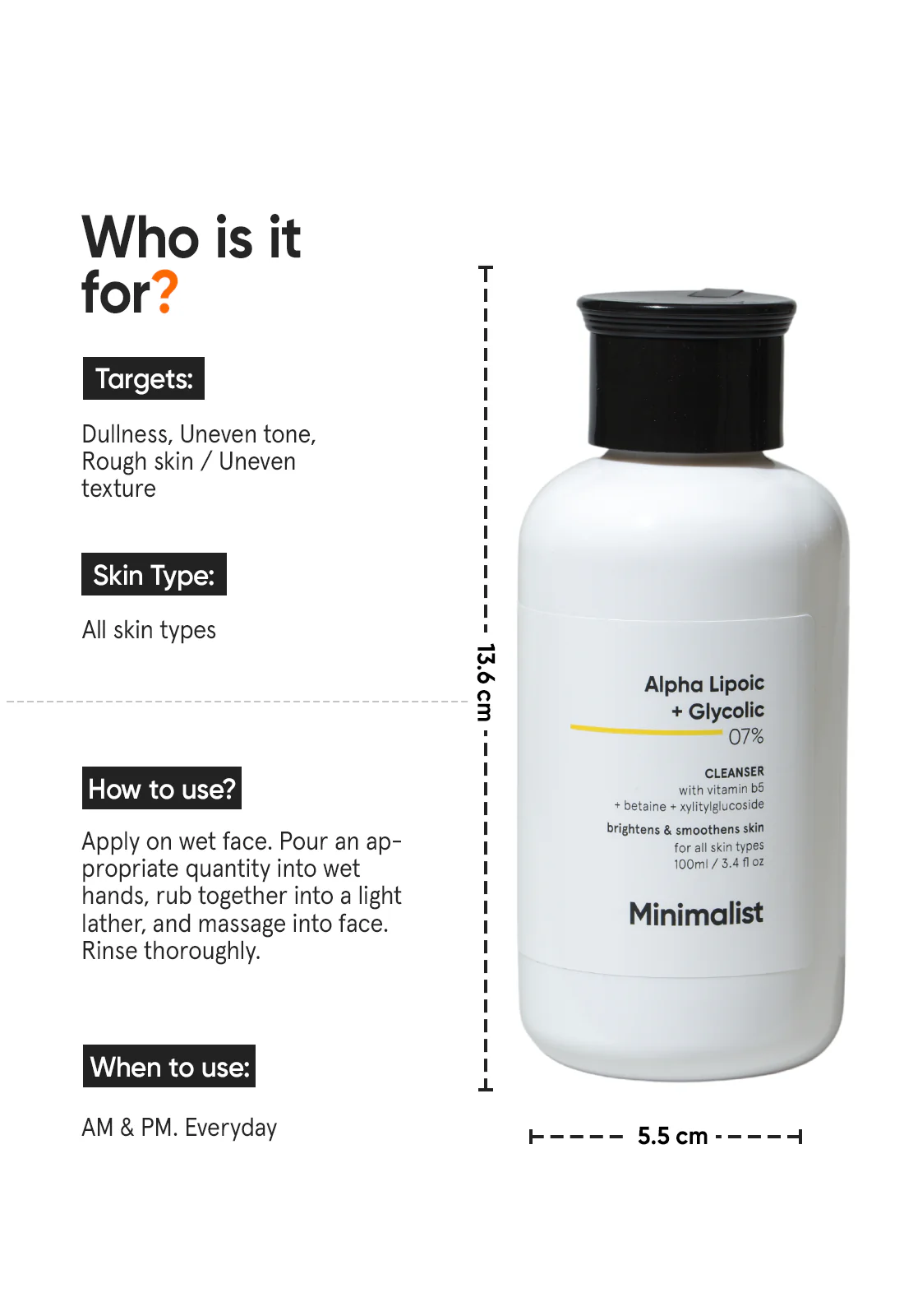 Alpha Lipoic + Glycolic 7% Cleanser - Image 3