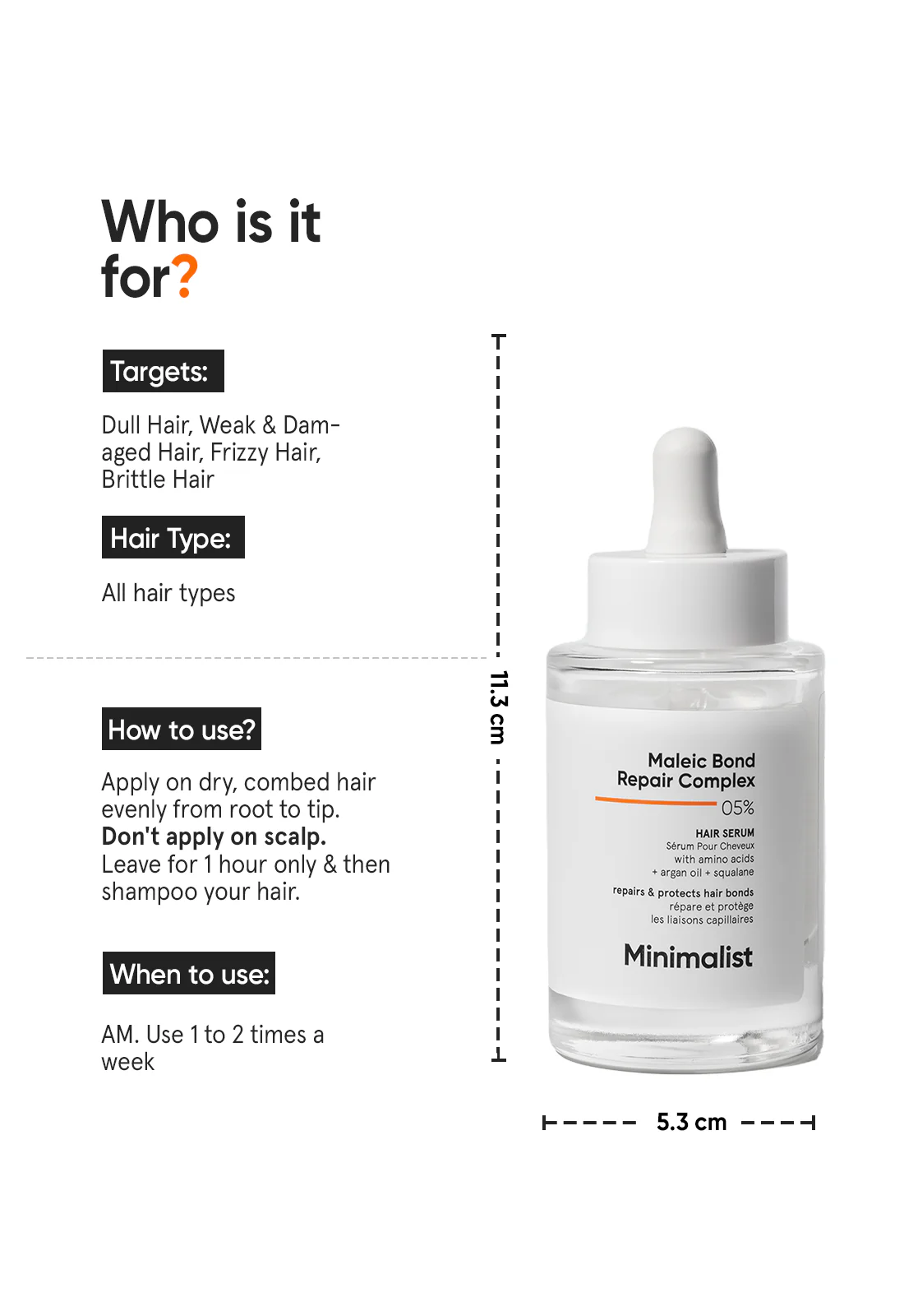 Maleic Bond Repair Complex 5% Hair Serum - Image 3