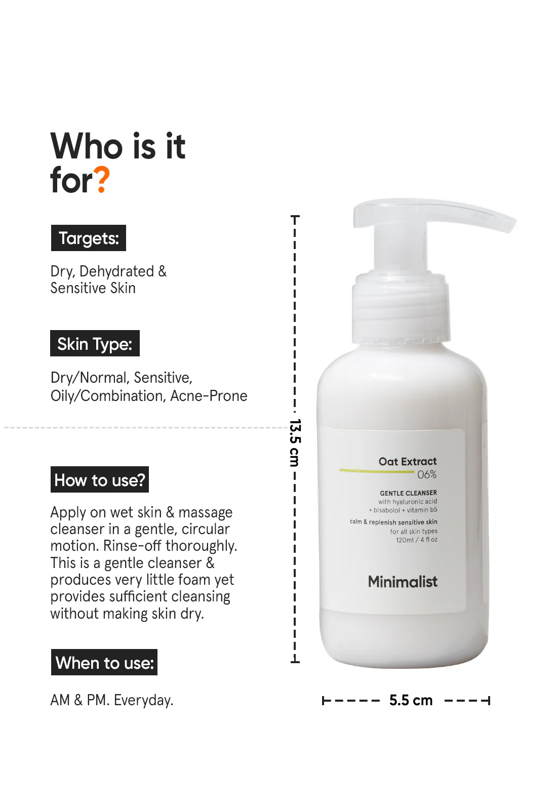 Oat Extract 6% Gentle Cleanser - Image 3