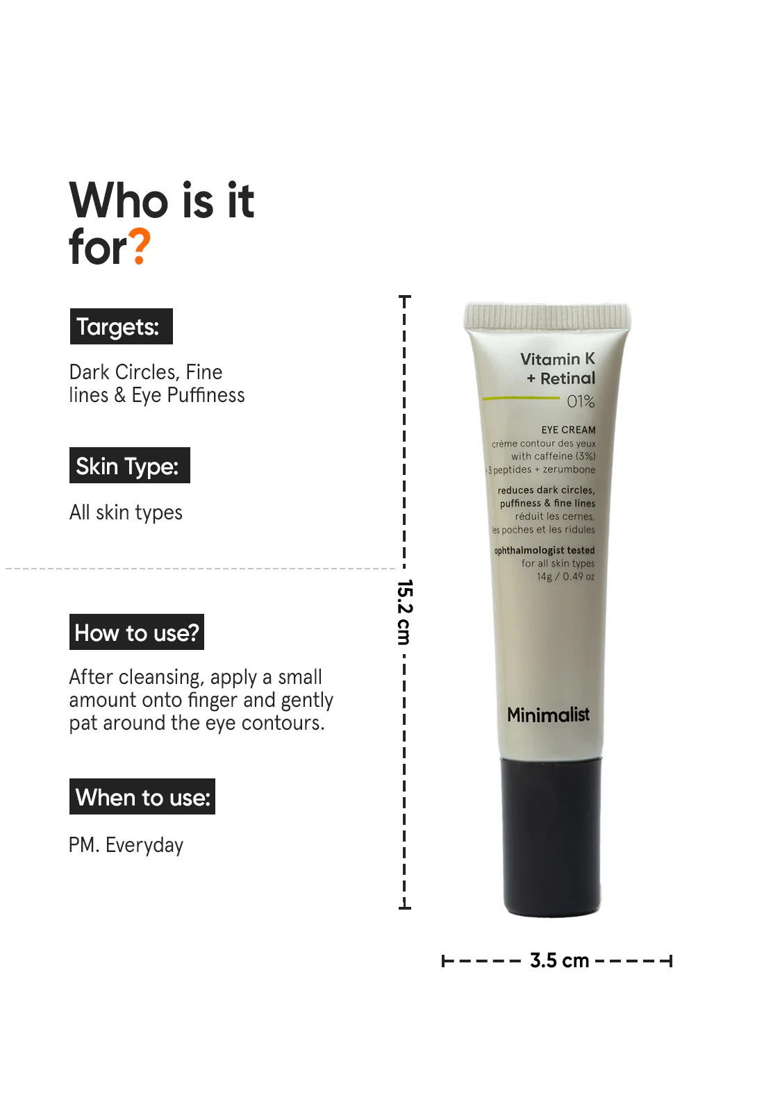 Vitamin K + Retinal 1% Eye Cream - Image 3